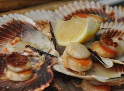 Marisco servido en el Mesón Gallego O Pote